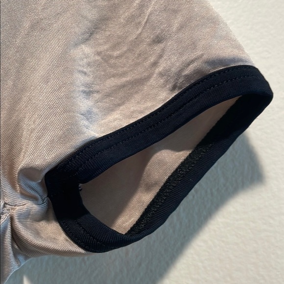 Emporio Armani Underwear Gray Black Trim Short Tight Fit Sleeve Unisex Tee - Picture 4 of 7